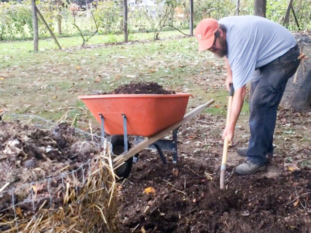 Sheet mulching tutorial - compost