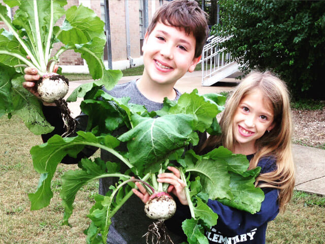 Ian and his sister, Addison, are truly giving gardeners! Photo: Ian McKenna.